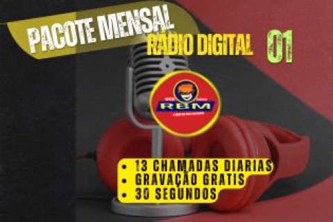 PACOTE MENSAL RADIO DIGITAL